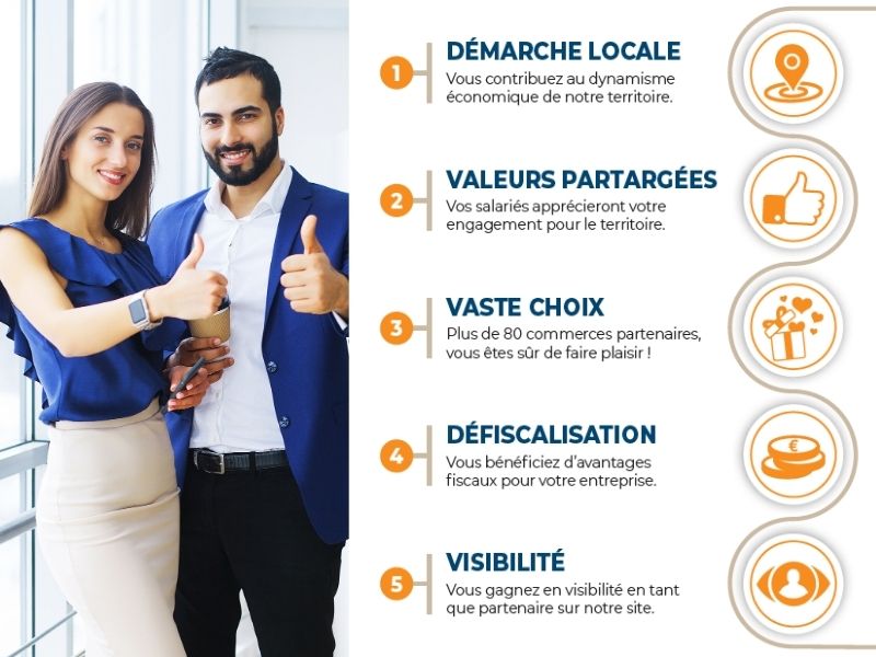 Mes Commerces Mon Territoire - avantages entreprises du bon d'achat local