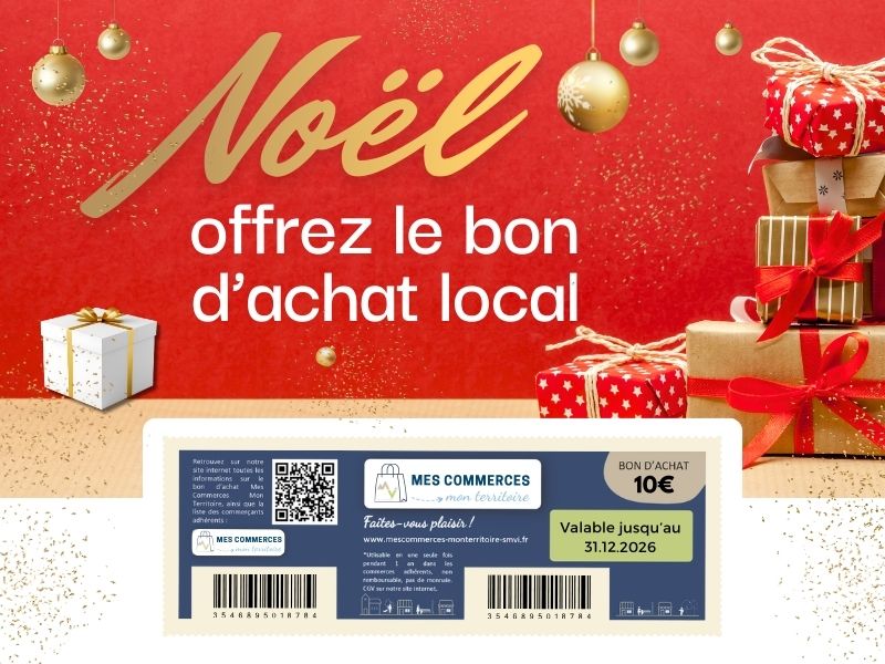 Pour Noël 2025? offres un bon d'achat local !